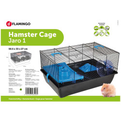 Hamsterkooi.  Jaro 1. afmeting 50 x 33 x 27 cm. voor knaagdieren. Flamingo Pet Products FL-210125 Kooi