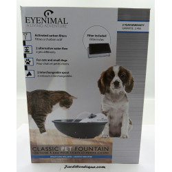 KE-81874 kerbl EYENIMAL Classic Pet Fountain 1,75 l para perros y gatos pequeños Fuente