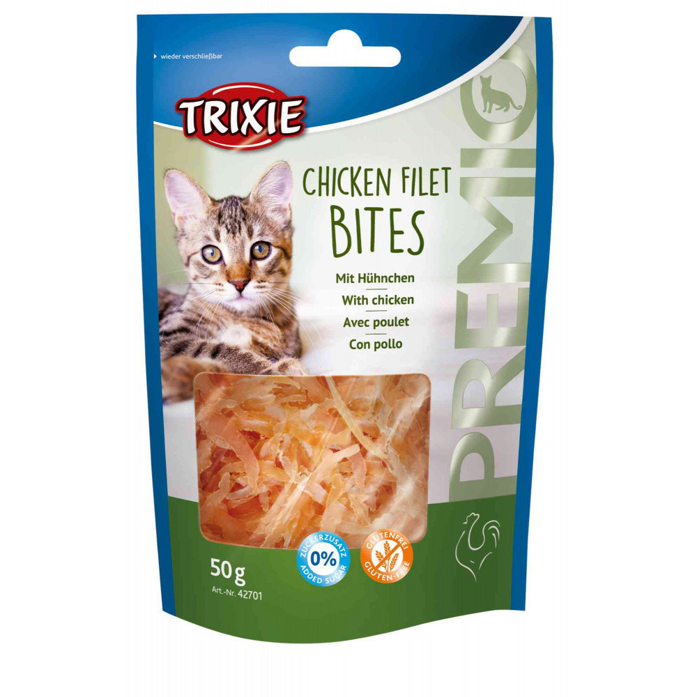 Trixie treat Chicken fillet 50 g bag for cats Cat treats