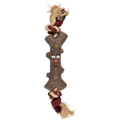 Brinquedo de cão de ramo amadeirado com corda 15 cm FL-518019 Jogos de cordas para cães