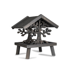 Vadigran Mangiatoia per uccelli in legno, MAGIC, Dimensioni: 30 X 30 X 28 cm. VA-15642 Alimentatore di semi