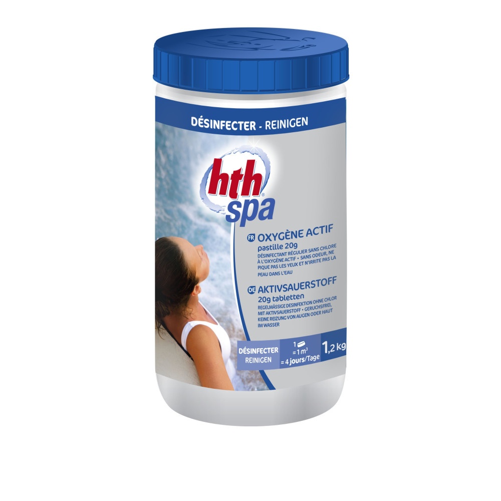HTH Oxygène actif - 1.2 kg - HTH SPA Produit de traitement SPA