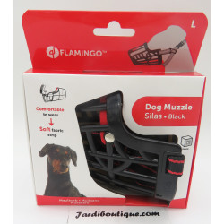 SILAS muzzle L preto . 31 cm 38-52 cm. para cães. FL-519656 Açaime