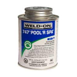 WELDON colle bleue pour tuyauterie PVC, IPS pot de 237 ml. colle et autre