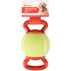 Piłka tenisowa z 2 uchwytami. ø 13 cm. dla psów. FL-518650 Flamingo