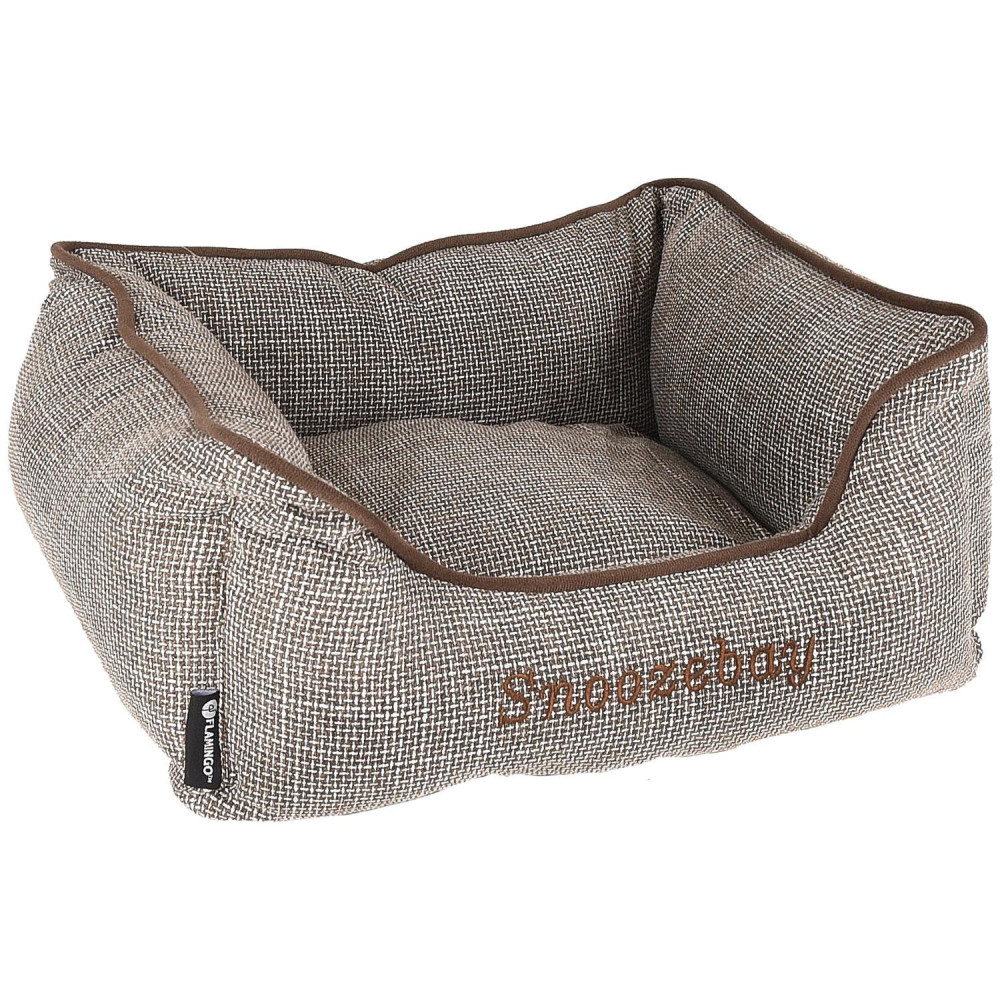 Snoozebay Rectangular Brown Basket 50 x 40 x 18 cm - CÃO FL-519411 Almofada para cão