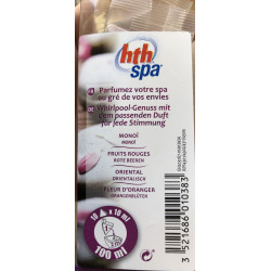 HTH 10 Parfüm-Berlingots - 4 verschiedene Geschmacksrichtungen für Ihr Spa SC-AWC-500-8063 SPA-Parfüm
