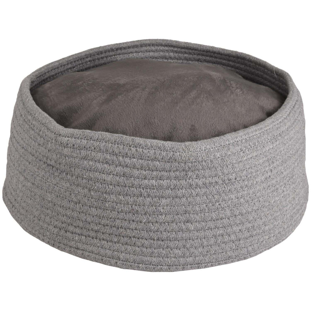 Basket Round Cushion Hebe O 33 X 15 Cm Grey Colour For Cats F