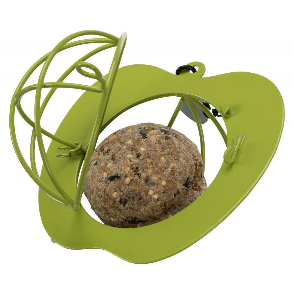 Mangeoire boule de graisse forme de pomme. pour oiseaux TR-55615 suporte de bola ou almofada de lubrificação
