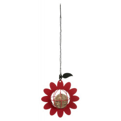 TR-55616 Trixie Comedero de bolas de grasa en forma de flor para pájaros soporte de la bola o de la almohadilla de grasa