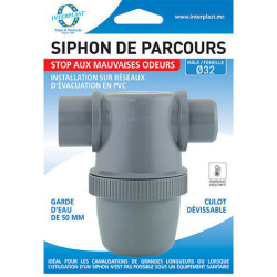 SIPARCOUR32 Interplast Curso sifón Ø32 Sifón