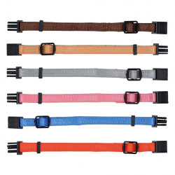 Trixie 6 collars S-M 17 to 25 cm x 10 mm for puppy. assorted colours Collier chiot