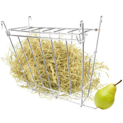 Flamingo Pet Products Reclosable food rack + fruit holder 17 x 8.5 x 20 cm for rodents. color grey Raterier
