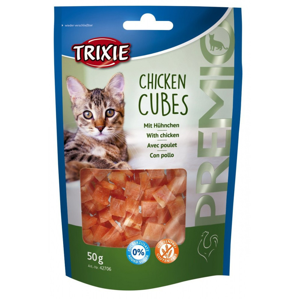 Trixie Chicken cubes 50 gr for cats Cat treats