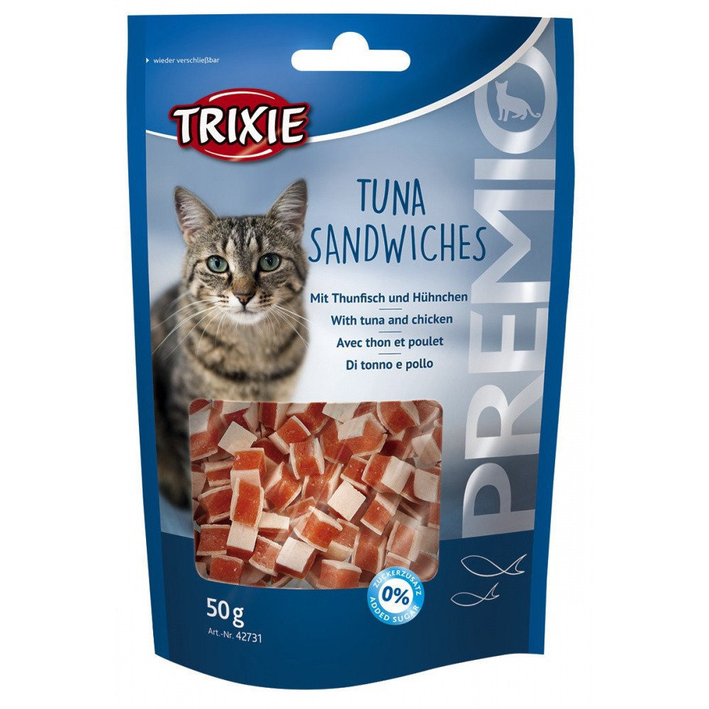 broodjes tonijn, 50 gr, voor katten. Trixie TR-42731 Kattensnoepjes