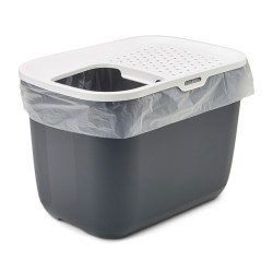 savic HOP In. top entry 58 x 39 x 40 cm. grey . for cat Toilet house