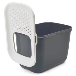 savic HOP In. top entry 58 x 39 x 40 cm. grey . for cat Toilet house