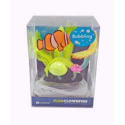 Décoration Aquarium Fluo. poisson clown avec sortie d'air. couleur aléatoire. Flamingo Pet Products FL-410346 Decoratie en an...