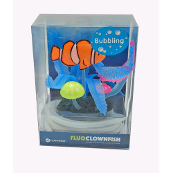 Décoration Aquarium Fluo. poisson clown avec sortie d'air. couleur aléatoire. FL-410346 Flamingo Pet Products
