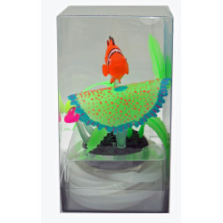 Flamingo Pet Products Aquarium decoration. clown fish with air outlet. random color. Decoration and other