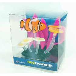 Fluo aquarium decoratie. Clownvis. 10,5 x 5 x 10 cm. willekeurige kleur Flamingo Pet Products FL-410345 Decoratie en andere