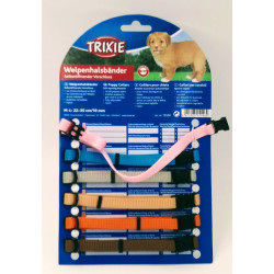 Trixie 6 collari M-L da 22 a 35 cm x10 mm per cucciolo. diversi colori TR-15556 Collare per cuccioli