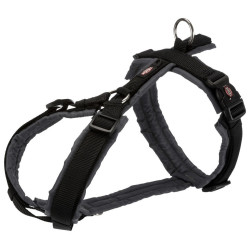 Trixie trekking harness for dogs size XL belly: 80-97 cm color: black/grey graphite dog harness