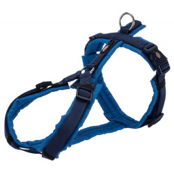 Trixie Harnais trekking pour chien taille M tour de ventre 53-64 cm couleur : indigo/ bleu royal harnais chien
