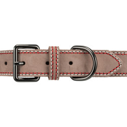 Trixie Lederhalsband. Größe S. Cappuccinofarbe. Abmessungen: 31-37 cm/15 mm. für Hund TR-17925 Halsband