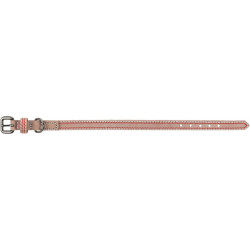 Trixie Lederhalsband. Größe M-L. Cappuccinofarbe. Abmessungen: 39-47 cm/20 mm. für Hund TR-17927 Halsband