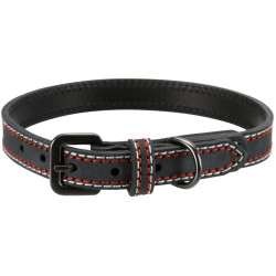 Trixie Leather collar. size M-L. anthracite colour. Dimensions: 39-47 cm/20 mm for dog Necklace