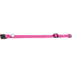 Collier réglable de 19 à 30 cm. couleur rose avec clochette. pour chat Flamingo FL-1031196 Halsketting