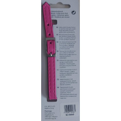 Collier taille 30 cm x 11 mm. couleur rose . avec strass et clochette. pour chat FL-64545 Flamingo