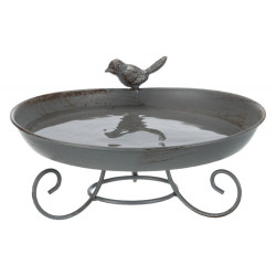 Trixie Metal bird trough/feeding trough or bathtub Abreuvoir oiseaux