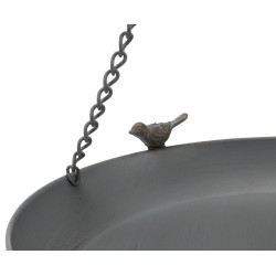 Trixie metal bathtub, to hang up. ø 30 cm. for birds. Abreuvoir oiseaux