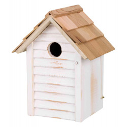 TR-55857 Trixie Caja nido de madera de 18 x 24 x 15 cm para pájaros titís pequeños Casa de pájaros