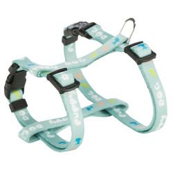 Trixie Junior harness for puppy with leash. Dimensions: 23-34 cm/8 mm. green colour. dog harness