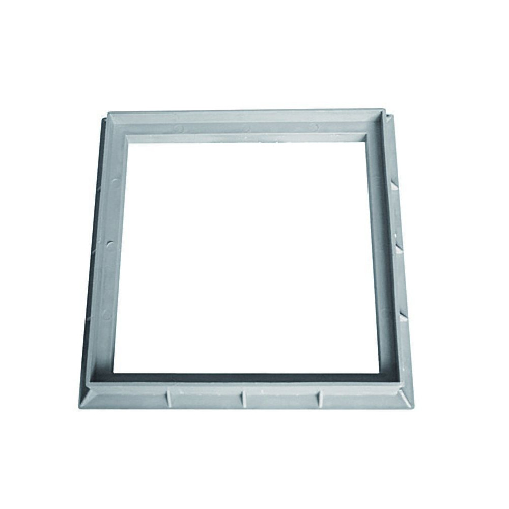 SASCADRE400G Interplast marco 40 x 40 cm de polipropileno gris - INTERPLAST Tapa de alcantarilla