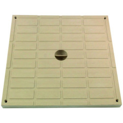SASTAPPP400S Interplast cubierta pluvial ligera 40 x 40 cm arena polipropileno - INTERPLAST Tapa de alcantarilla