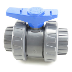 Interplast One ø 63 mm PVC valve for swimming pool. 2020 version range Swimming pool valve