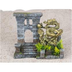Vadigran Porta drago, dimensioni 21,5 x 11 x 18,5 cm. decorazione acquario. VA-15223 Ruine