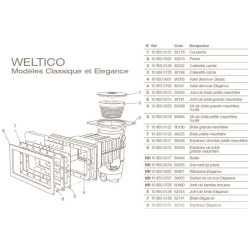 Weltico Skimmer cestino weltico 62513 WEL-251-0003 Cestello dello schiumatoio