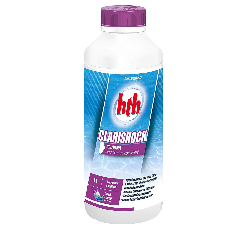 HTH Clarifiant CLARISHOCK liquide 1 litre Produit de traitement