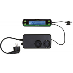Trixie Thermostat digital avec deux circuit. pour reptiles. Thermomètre