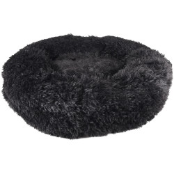 Flamingo Pet Products KREMS cushion round, black ø 70 cm anti stress and soothing for dogs Dog cushion