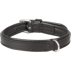 ARIZONA coleira de couro preto tamanho XS/S pescoço 23-27 cm para cães FL-520033 Colar