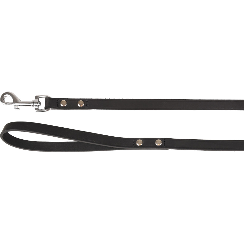 Flamingo RONDO black riveted lead 130 cm x 16 mm for dog dog leash