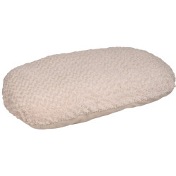 Flamingo Pet Products Beige CUDDLY cushion, oval, fleece. 110 x 70 x 12 cm. for dogs. Coussin chien