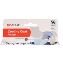 Flamingo Cooling coat FROZEN grey. length 30 cm. ø 38-48 cm. for dogs. Refreshing