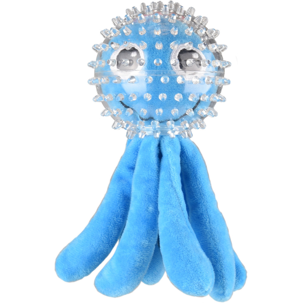 Flamingo Pet Products Dog toy. WILCO blue squid. length 16 cm approx. Chew toys for dogs